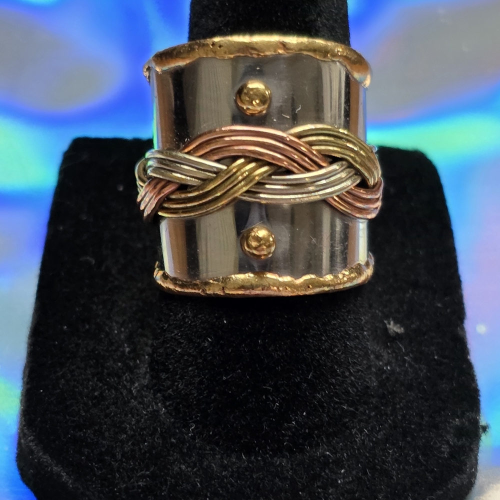 Ring Brass & Copper Cuff Item# 0073‎